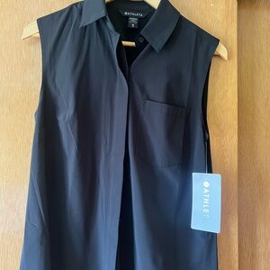 Athleta black sleeveless top xs